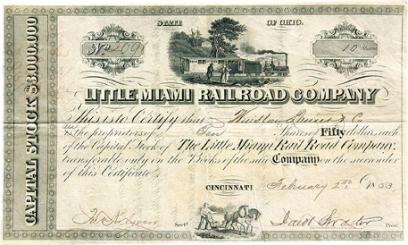 «Little Miami Railroad Co., 1853»